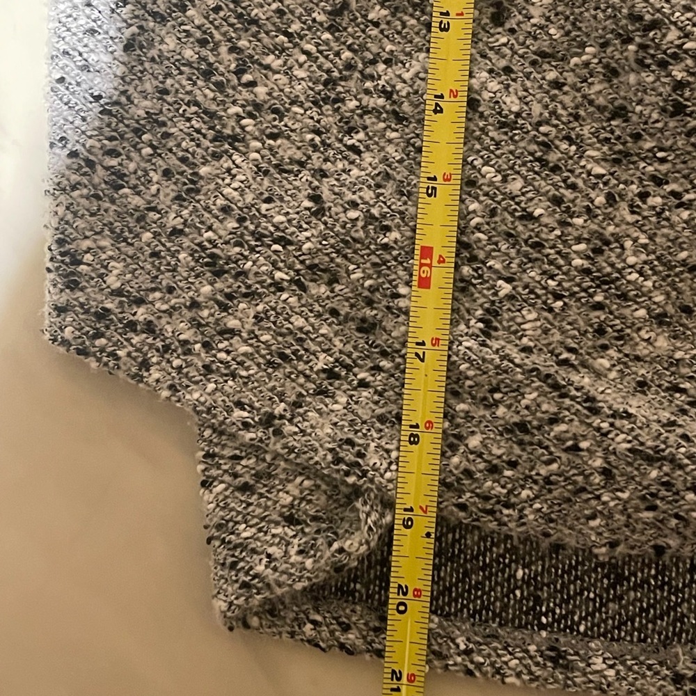 1.State Marled Gray Knit Wrap Style Dress Long Sleeve Back Zipper Size S - Picture 14 of 15